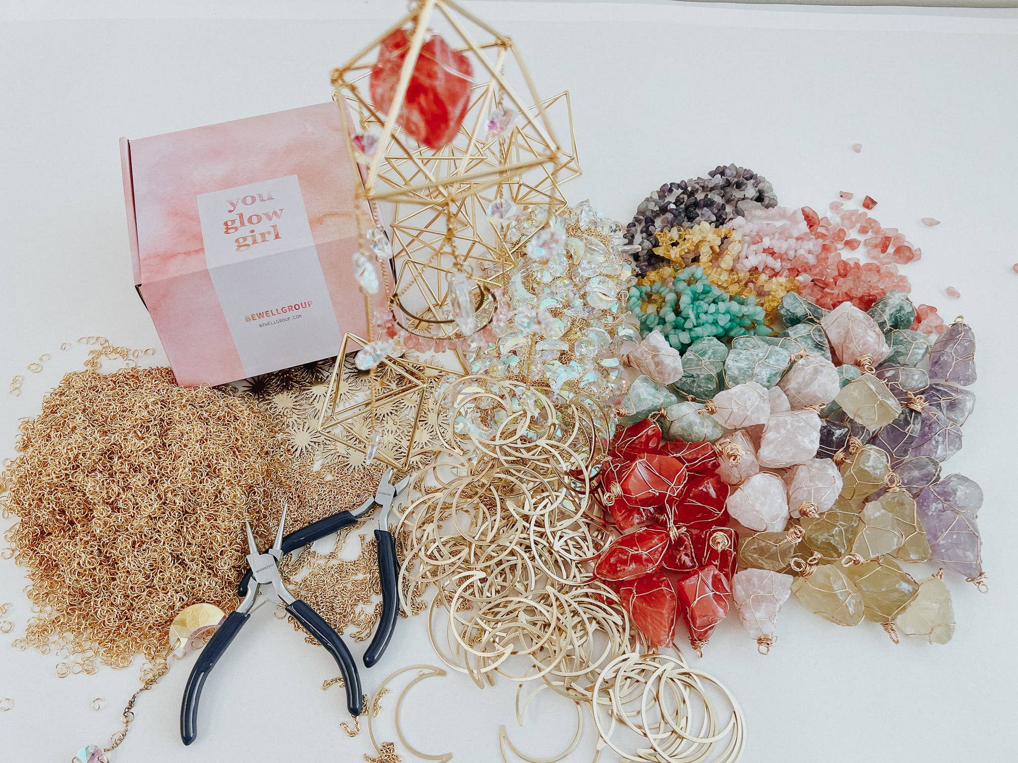 Crystal Sun Catcher: Rose Quartz