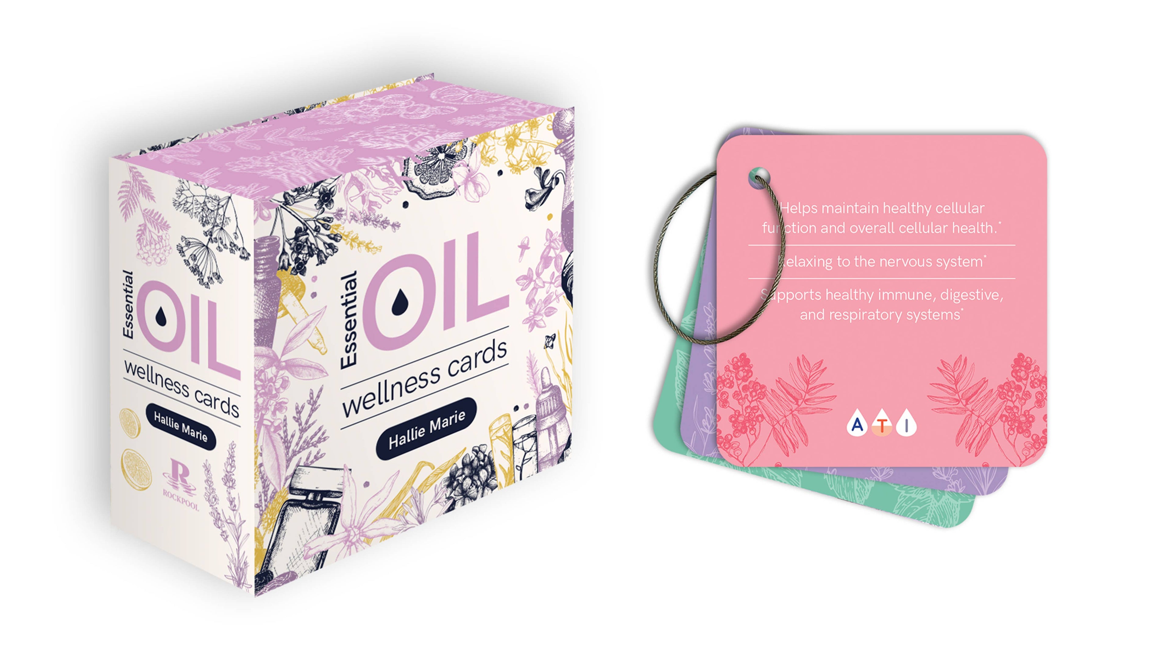 Essential Oil Wellness Cards (61 Cards with Ring Hold)