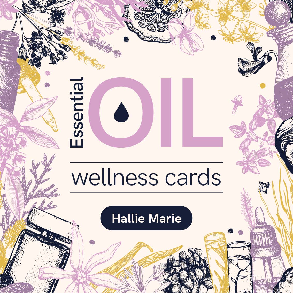 Essential Oil Wellness Cards (61 Cards with Ring Hold)