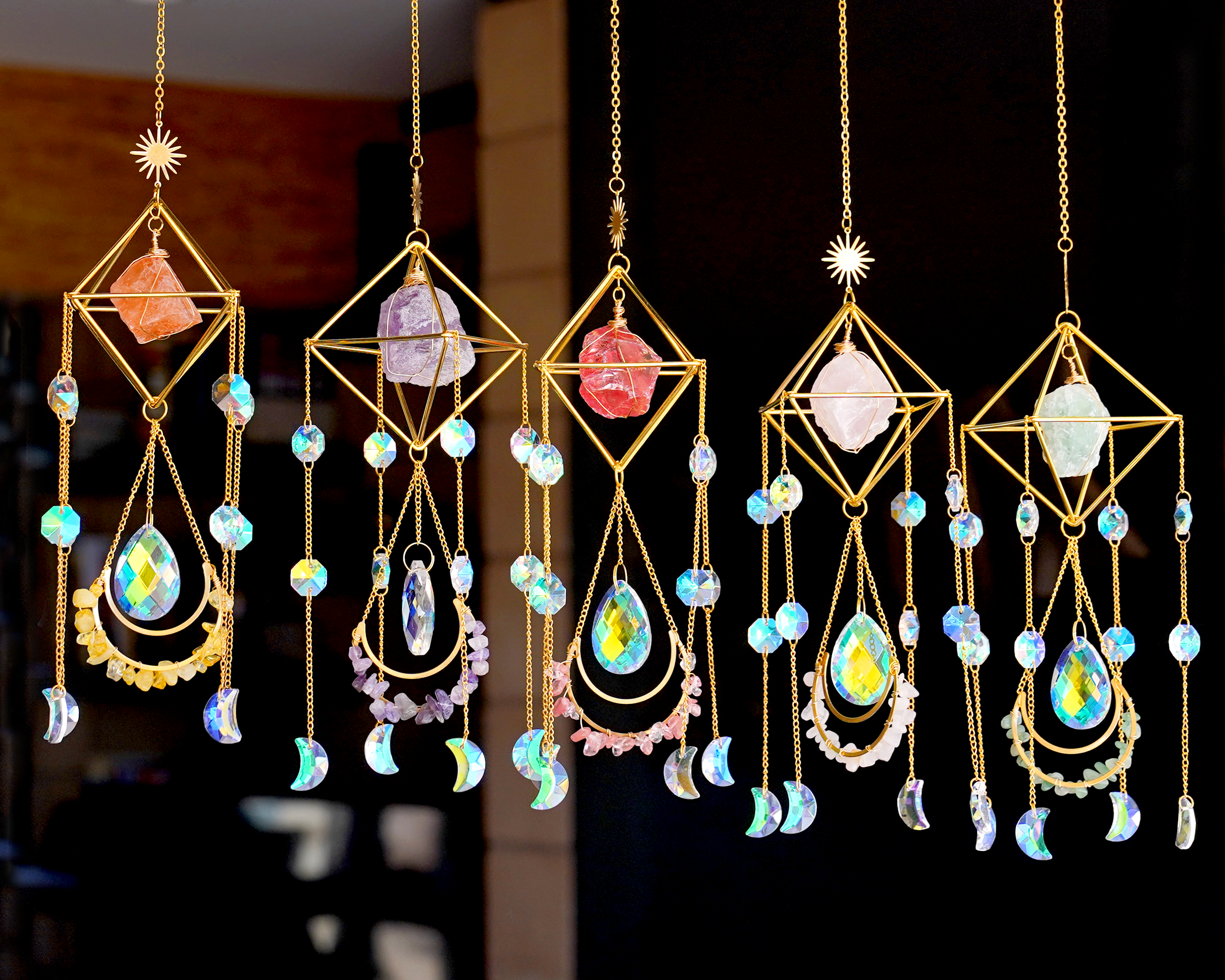 Crystal Sun Catcher: Amethyst