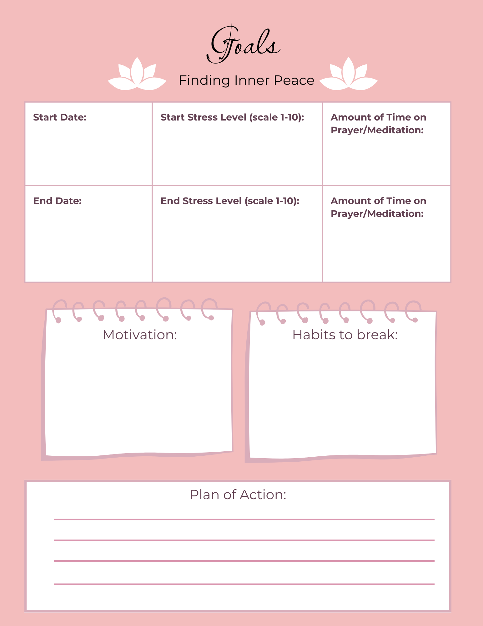 Peace Planner - Digital Download