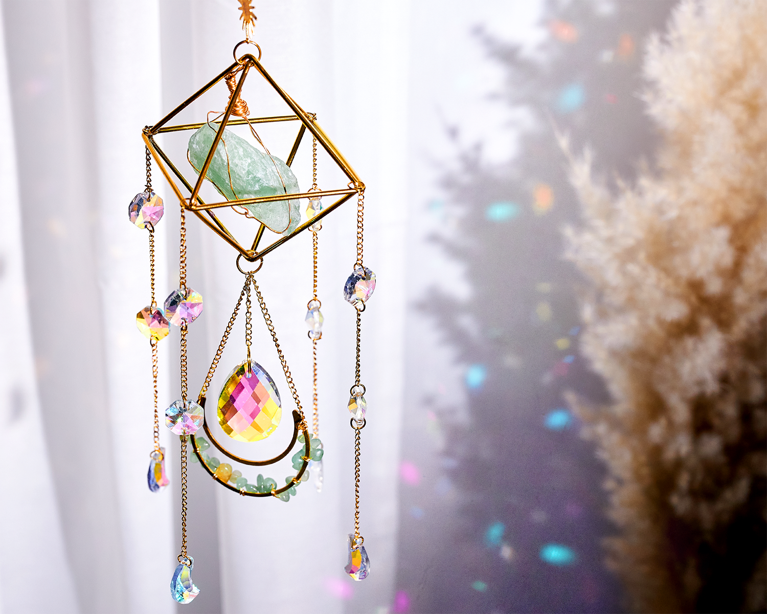 Crystal Sun Catcher: Amethyst