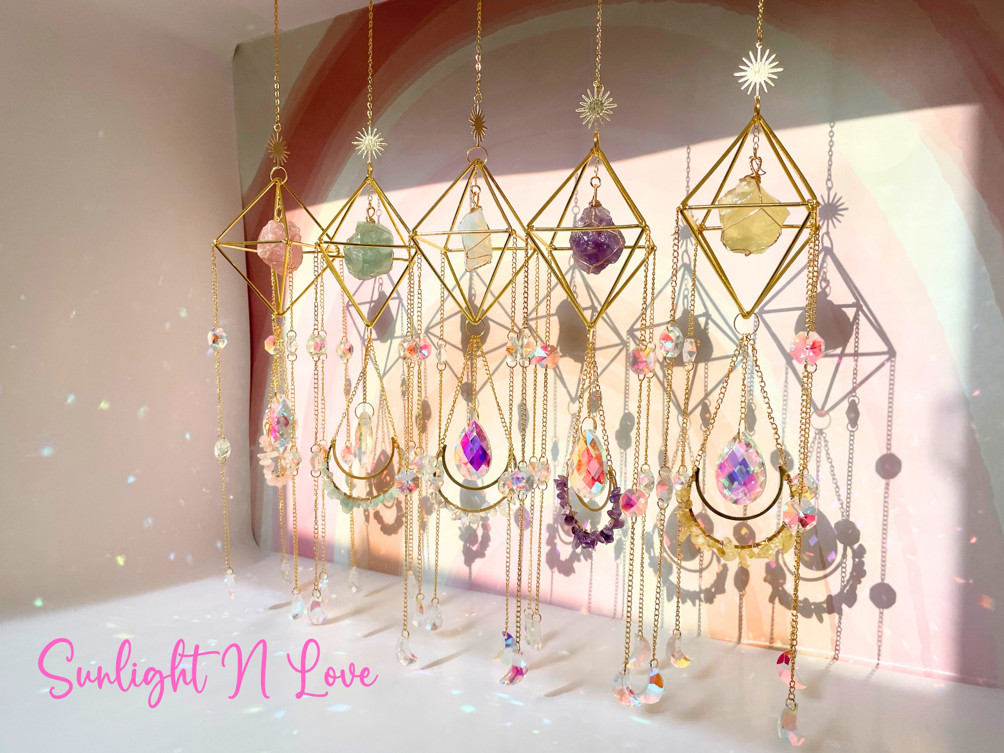 Crystal Sun Catcher: Citrine