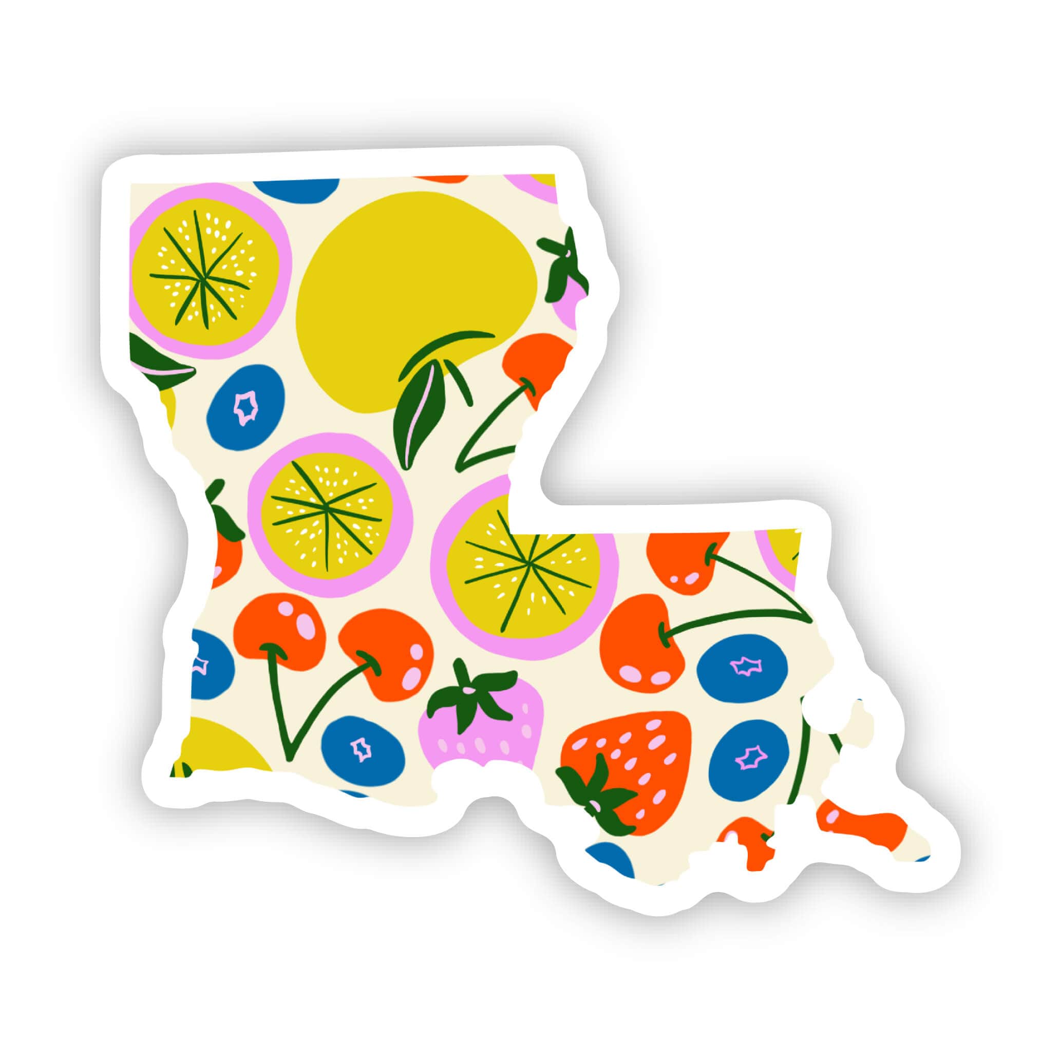 Louisiana Sticker - Cute Fruits